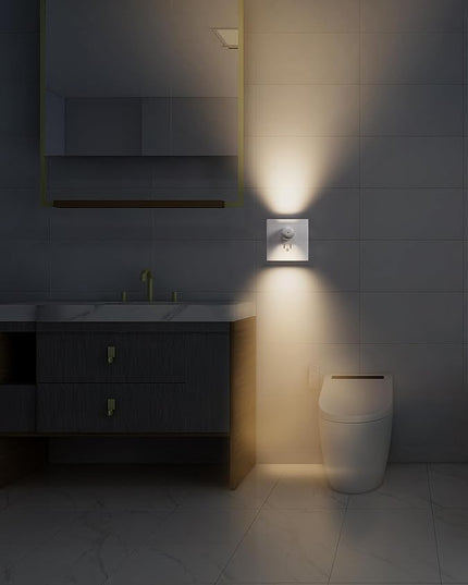 GEPLAD 6-Pack LED Night Light Plug-in Wall Outlet Light, Soft White 3000K,Dusk to Dawn Nightlight,Ambient Lighting,Nightlight for Bedroom, Bathroom, Nursery, Hallway, Kitchen