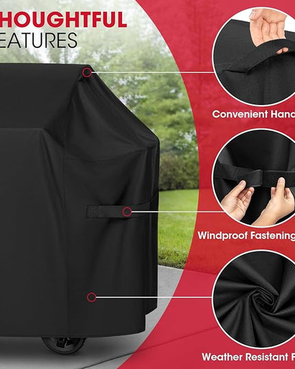 Unicook 48 Inch Grill Cover for Weber Spirit Il 200 and Spirit 200 Series, 2 Burner Gas BBQ Cover for Outdoor Grill, Heavy Duty Waterproof Fade Resistant, Compared to Weber 7138