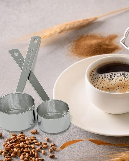 1PCS 2 Tablespoon Coffee Scoop, Long Handle Measuring Spoon, Two tbsp (30ml, 1/8cup) Stainless Steel Scooper
