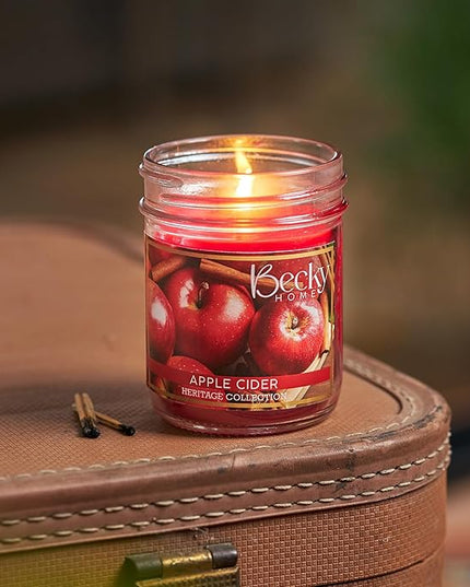 8oz Apple Cinnamon Scented Candles for Home, 45 Hrs Soy Wax Candle, Candle for Cozy Autumn Home Decor, Fall Scented Candles, Candle Fall Gifts for Men and Women