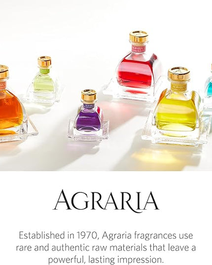 AGRARIA AirEssence Flower and Reed Diffuser Set, Handmade Sola Flower Botanical Home Fragrance Set, Scented Oil Reed Diffuser Gift for All Occasions