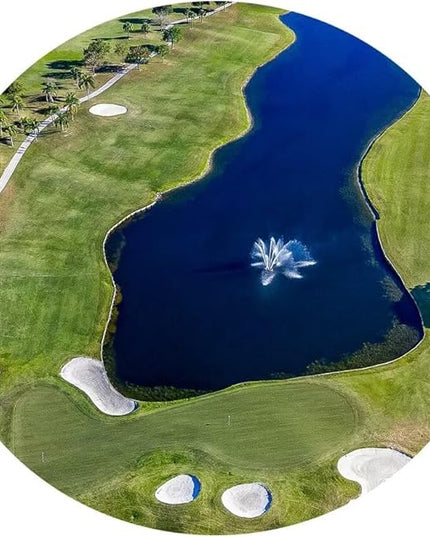 WESTON FL USA Golf Course Wall Art for Office Golf Course Picture Wall Decor for Living Room Bedroom Bathroom Home Decorations Canvas Prints Modern Artwork Framed Ready to Hang(12''H x 16''W)