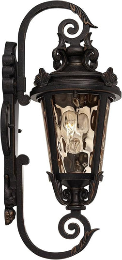 John Timberland Casa Marseille European Vintage Outdoor Wall Light Bronze French Vintage Sconce Fixture Decor for Exterior House Porch Patio Outside Deck Garage Yard Front Door Garden Home