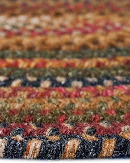 Capel American Heritage Woodstone 2' 0" X 9' 0" Runner Oval Braided Rug