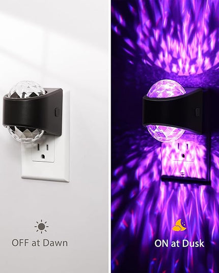 Night Lights Plug into Wall, Star Projector for Bedroom, Night Light Projector for Kids, 9-Color RGB Galaxy Nightlight with Dusk to Dawn Sensor for Bathroom, Home Gaming Room Decor, Christmas Gifts