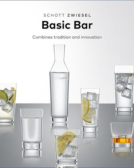 SCHOTT ZWIESEL Basic Bar Tumblers 13 Ounce (Set of 6), Medium-Sized Longdrink Glasses, Dishwasher-Safe Tritan Crystal Glasses, Made in Germany