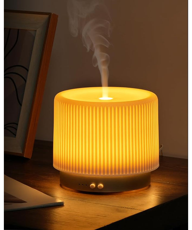 280ml Ceramic Essential Oil Diffuser,Ultrasonic Cool Mist Decorative Aromatherapy Diffuser with Auto Shut-Off,Quiet Operation,3 Timer Settings for Large Rooms,Home,Office,SPA,Yoga & Bedroom