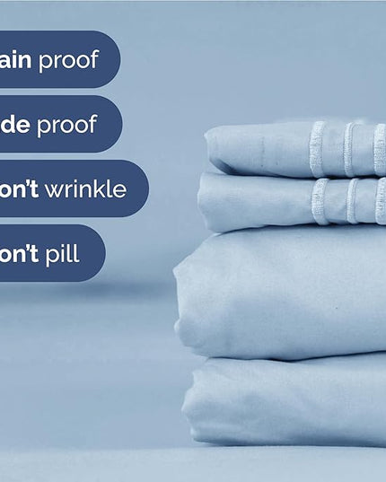 Twin XL Size 3 Piece Sheet Set - Comfy Breathable & Cooling Bed Sheets Set - Hotel Luxury Bedding for Women, Men, Kids, Teens, Boys & Girls - Deep Pockets, Soft and Wrinkle Free - Oeko-Tex - Sky Blue