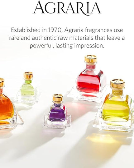 AGRARIA PetiteEssence Flower and Reed Diffuser Set, Handcrafted Sola Flower Botanical Home Fragrance, Scented Oil Diffuser Gift Set for All Occasions