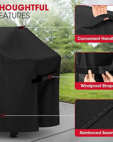 Unicook 52 Inch Grill Cover for Weber Spirit 200 and 300 Series, Gas BBQ Cover for Outdoor Grill, Heavy Duty Waterproof Fade Resistant, Compared to Weber 7106