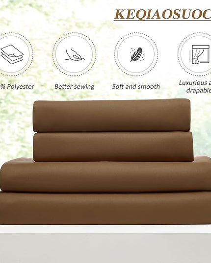 Cappuccino Brown Curtains 40x72 Inches Long 2 Panels Set, Pinch Pleated Thermal Insulated Blackout Room Darkening Curtain for Living Room,Window Draperies with Hooks