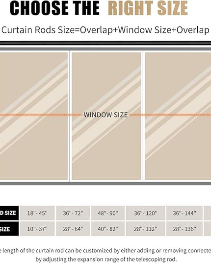 Vintage Gold Curtain Rod 36 to 168 Inches Curtain Rods for Windows Adjustable Drapery Rod with Bird Finials Heavy Duty Curtains Rods for Living Room