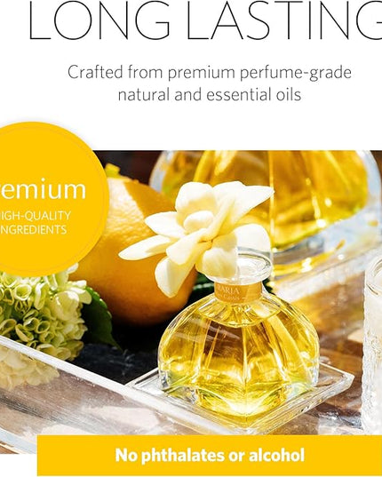 AGRARIA PetiteEssence Flower and Reed Diffuser Set, Hand Crafted Sola Flower Botanical Home Fragrance Set, Scented Oil Gift for All Occasions