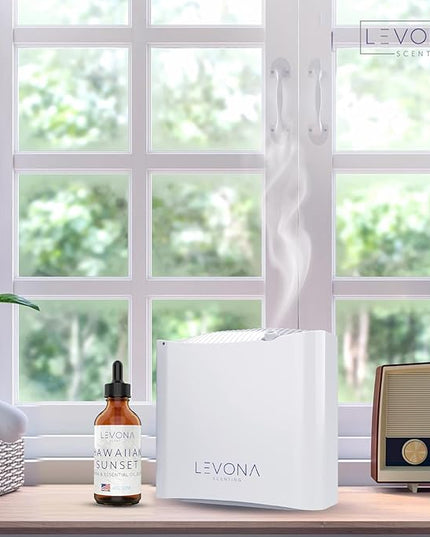 Levona Scent Essential Oils - Scents for Home, Hotel & Office Use - Perfect for Home Diffuser & Humidifiers - Aroma Fragrance Oil, Ideal for Massage, Relaxation, and Spa - Hawaiian Sunset, 120ml