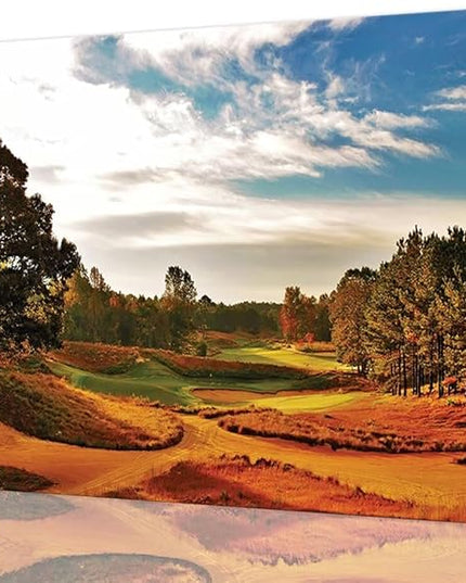 Tobacco Road Golf Course Wall Art for Living Room Bedroom Bathroom Home Decoration North Carolina Golf Course Picture Poster Framed Artwork Golf Canvas Prints Ready to Hang(24''H x 36''W)