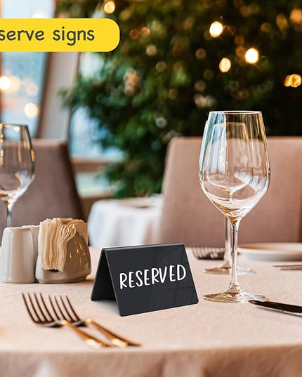 PigPotParty Acrylic Mini Chalkboard Signs for Food, 12 Pcs 4"x3" Small Food Labels for Party Buffet, Glossy Black Table Place Cards for Wedding, Elegant Event Decorations, w/ 2 Wet Erase Markers
