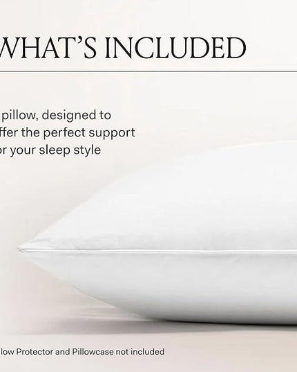BOLL & BRANCH Down Chamber Pillow - Medium, King - Naturally Cooling Shell - Premium Comfort, Superior Support - Cruelty-Free IDS Certified Down