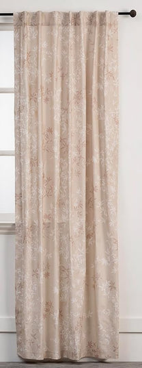 Maison d' Hermine Curtains for Living Room 100% Cotton 84 inch Length Two Panels Light Filtering Curtains for Bedroom Windows with Rod and Loop Pockets Drapes (Louxor Beige, 50" W x 84" L)