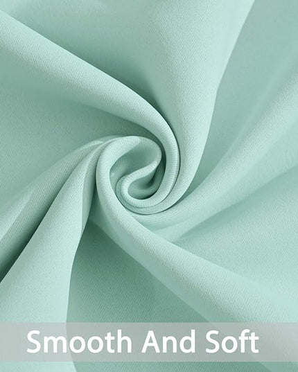 Yakamok Room Darkening Grommet Window Drapes Thermal Insulated Light Blocking Blackout Curtains for Bedroom(52Wx54L,Aqua,2 Panels)