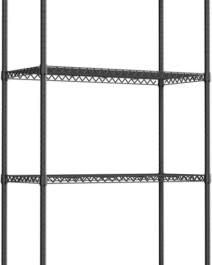 Standing Shelf Units Wire Rust-Proof Outdoor Storage Shelving 4-Tier Utility Shelving Unit for Garden Home,Kitchen,Office Dark Grey 17.7" D x 35.5" W x 59.4" H