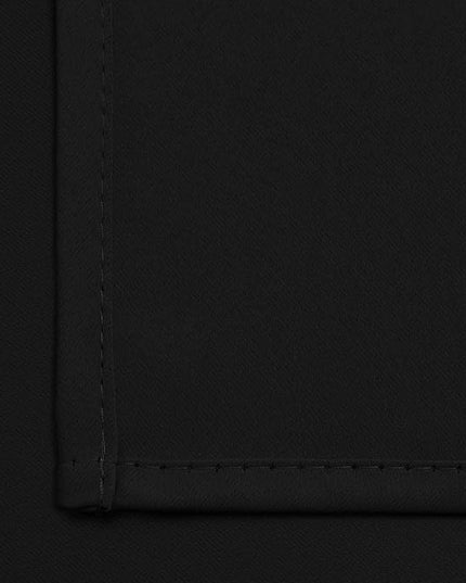 Yakamok 72 Inch Long Blackout Curtains for Bedroom, Thermal Insulated Room Darkening Black Curtains, Light Blocking Blackout Drapes for Living Room- 2 Panels, 42 Inch Width