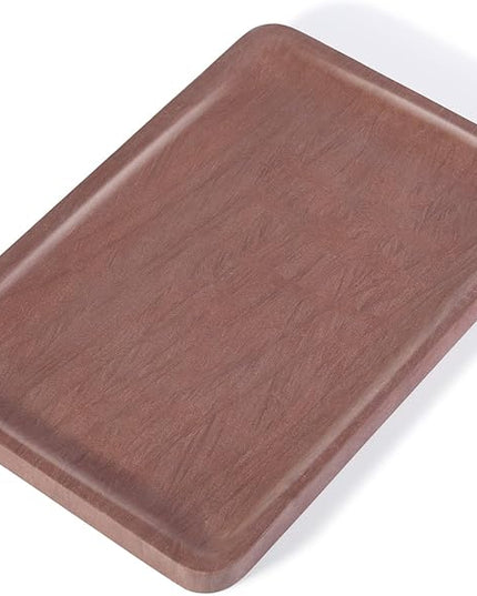 Marble Vanity Tray, 11.8in Sandstone Bathroom Kitchen Tray for Countertop, Decorative Dresser Organizer, Perfume Storage, Jewelry Holder, Brown Stone Gift for Man