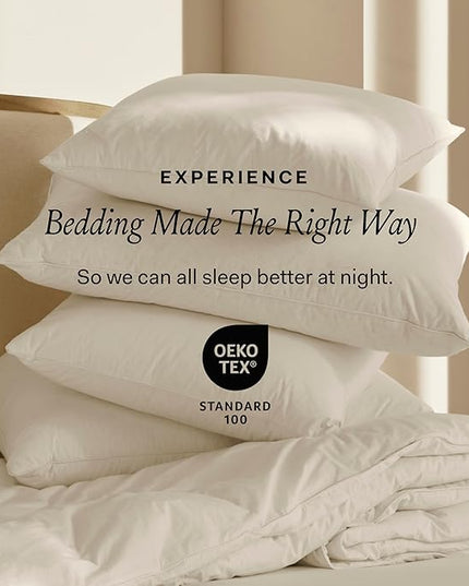 BOLL & BRANCH Down Alternative Pillow - Firm, Standard - Cooling Shell - Hypoallergenic Primaloft Luxury Down Alternative Fill - Superior Support