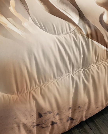 Pentium Horse Print Bedding Comforter Set Full Size for Teens,Farm Animal Pattern Bedding Set for Boys Girls Room Horse Decor,Desert Theme Bedding Set with 2 Pillowcases.
