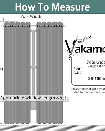 Yakamok Blackout Curtains for Bedroom 2 Panels Set 84 Inch Length Thermal Insulated Room Darkening Dark Black Out Drapery Grommet Window Treatments Drapes for Living Room, 70x84, Chocolate Brown