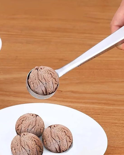 FLEXMAN Coffee Scoop with Clip, 2 in 1 Modern Design Stainless Steel Teaspoon Scoop, Sealing Function Spoon for Home, Restaurant, Office, Daily Coffee Life