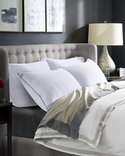 HUXMEYSON King Size Pillows Set of 2, Luxury Hotel Bed Pillows Set with Down Alternative Filling for Side and Back Sleepers