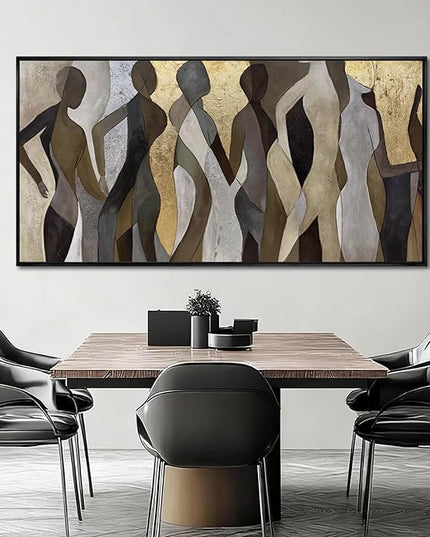 Abstract Canvas Wall Art Textured Print Pictures Contemporary Wall Decor 29"x58" Large Artwork for Living Room Kitchen Art