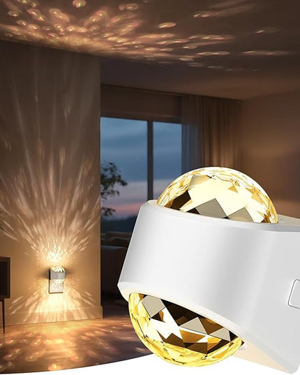 Briignite Night Light, Night Lights Plug into Wall, LED Projector Night Light, Soft White for Bedroom, Dimmable Brightness Dusk to Dawn Nightlight for Kids, Nursery, Bathroom, Home Decor, Gaming Room