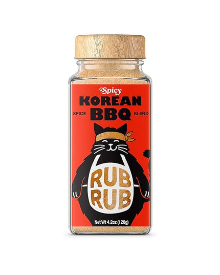 RubRub Spicy Korean BBQ Rub – Seasons Like a Spice, Finishes Like a Sauce – Bold, Smoky Heat with a Slightly Sweet Finish – Perfect for Chicken, Seafood, Veggies & Rice – Restaurant-Quality Korean BBQ at Home
