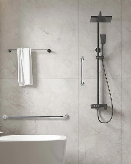 Shower Grab Bar, 2 Pack 39.4 Inch Bathroom Grab Bar, 1.25" Diameter 304 Stainless Steel Anti-Slip Grab Bars for Bathtubs and Showers, Handicap Shower Grab Bar for Seniors Elderly