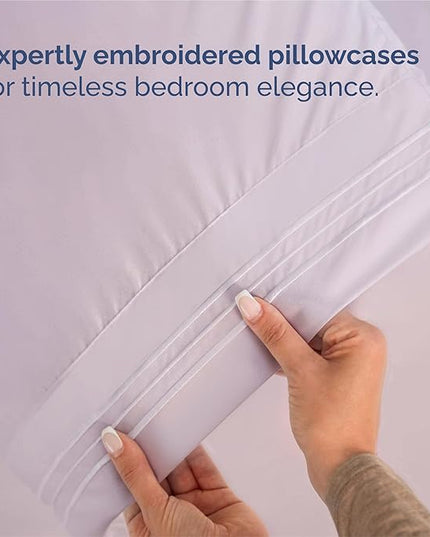 King Size 4 Piece Sheet Set - Comfy Breathable & Cooling Bed Sheets Set - Hotel Luxury Bedding for Women, Men, Kids, Teens, Boys & Girls - Deep Pockets, Soft, Wrinkle Free - Oeko-Tex - Light Lavender