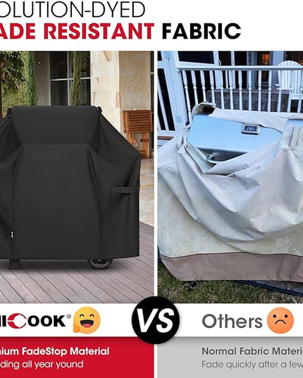 Unicook 48 Inch Grill Cover for Weber Spirit Il 200 and Spirit 200 Series, 2 Burner Gas BBQ Cover for Outdoor Grill, Heavy Duty Waterproof Fade Resistant, Compared to Weber 7138