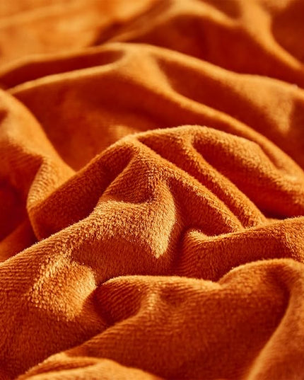 Houseri Burnt Orange Comforter Full Size Velvet, 3 Piece Rust Fluffy Sherpa Bedding Sets Full Comfy Soft Terracotta Fuzzy Flannel Bed Set Girls Boys Warm Fall Winter Caramel Plush Quilt Blanket Full