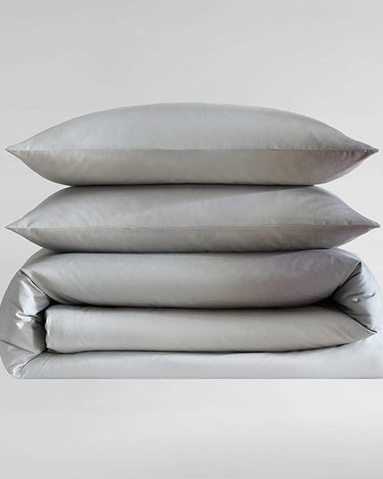 Calvin Klein - King Duvet Cover Set, Super Soft Cotton Bedding Set with Matching Shams, Cozy Home Decor, Oeko-Tex Certified (Atmosphere Ombre Grey, King)
