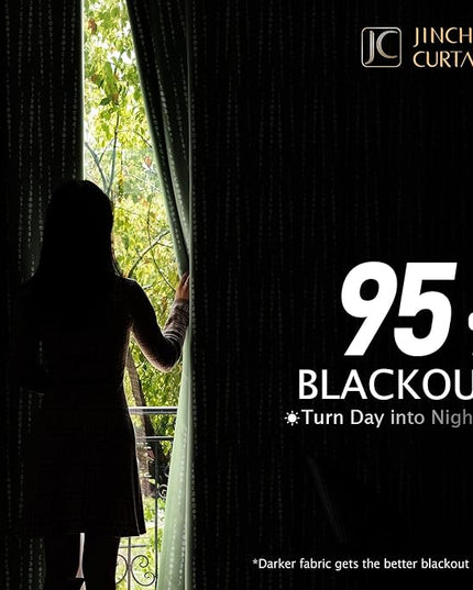 jinchan 95% Blackout Bohemian Moon Phase Print Bedroom Curtains 63 inch Length sage Green Pole Mouth Rear Label Heat Insulated Curtains for Nursery Curtain Set 2 Panels