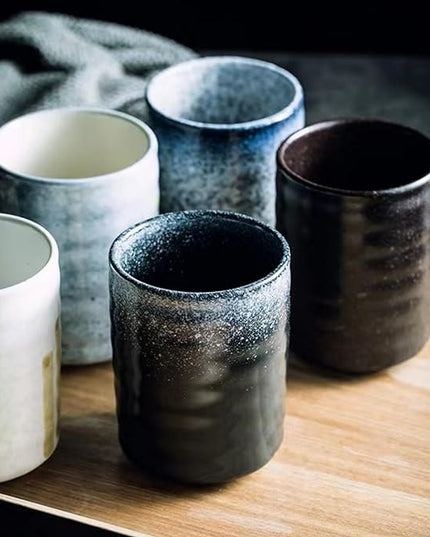 Stoneware Coffee Bar Utensil Holder Tea & Coffee Spoon & Stirrer Holder for Stir Stick Straw Teaspoon Holder Spoon Cup Small Utensil Jar (Spring Sprout)