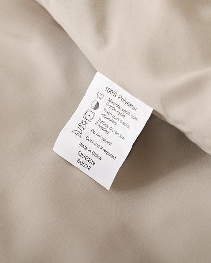 ROSGONIA California King Comforter Set Light Khaki, 3pcs (1 Boho Cal King Comforter & 2 Pillowcases) All Season Lightweight Bedspread Bedding Blanket