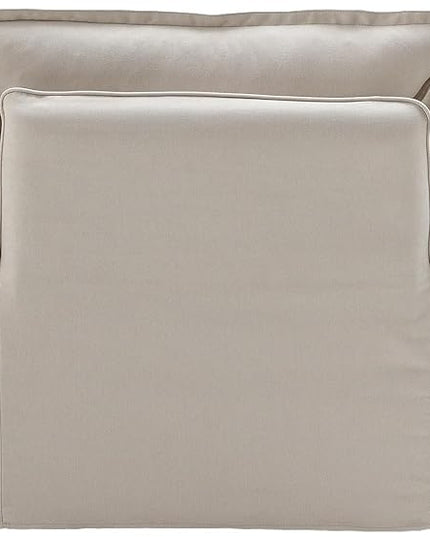 JACH Comfy Couch Chair with Thick Cushion, Single Accent Chair Deep Seat Sofas Couches, Hemp Velvet Sofa Furniture for Small Spaces, Living Room, Bedroom, Office, Apartment, Beige