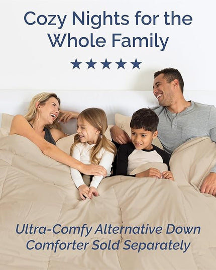 Split King Size 5 Piece Sheet Set - Comfy Breathable & Cooling Bed Sheets Set - Hotel Luxury Bedding for Women, Men, Kids, Teens, Boys & Girls - Deep Pockets, Soft and Wrinkle Free - Oeko-Tex - Cream