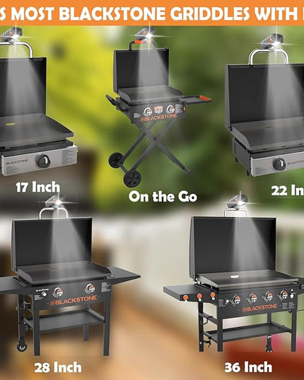 2 Pack Grill Lights - Outdoor Grill Accessories, Fit for Blackstone, Weber, Big Green Egg