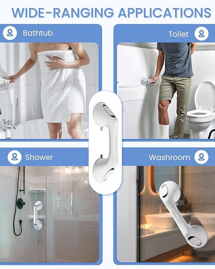 2 Pack 12 Inch Grab Bars for Bathtubs and Showers for Seniors, Heavy Duty Shower Handle for Elderly