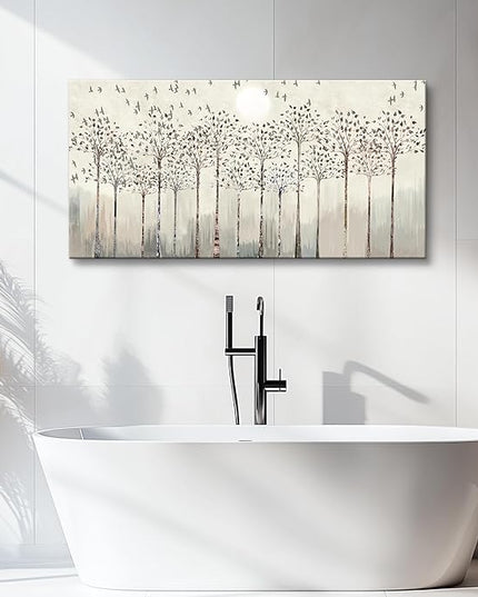 Canvas Wall Art For Living Room Trees And Birds Abstract Paintings Kitchen Wall Decor Office Canvas Prints Artworks Pictures Wall Decorations For Bedroom,Large Size Fashion Modern Home Decoration
