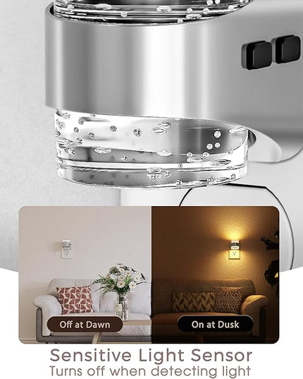 Briignite Night Light Plug into Wall, Dimmable Night Light with Bubble Design 3000K/4000K/5000K & 3 Brightness Levels for Baby Nursery Hallway Bathroom Kids Room, 3CCT