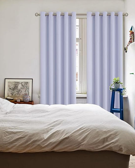 BGment Blackout Curtains - Grommet Thermal Insulated Room Darkening Bedroom and Living Room Curtains, Set of 2 Panels (70 x 84 Inch, Lavander)