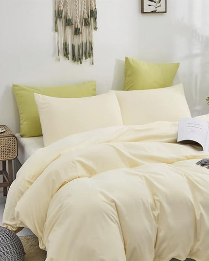 Houseri Ivory Comforter Set Cal King Beige Bedding Comforter California King Cream Yellow Comforter Sets Oversized for Men Women Off-White Bedding Beige Yellow Comforter Blanket Cal King Sized